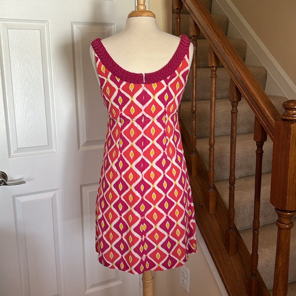 Tory Burch ikat print silk with a braided neckline - Picture 7 of 14